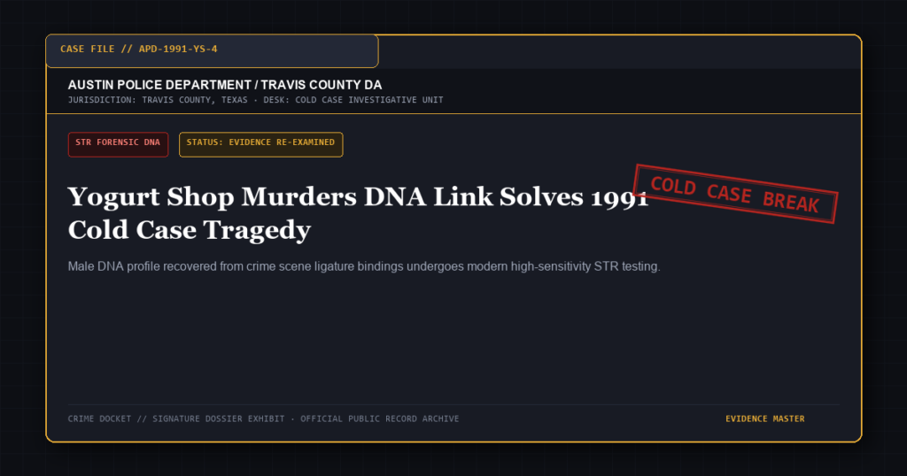 Yogurt Shop Murders DNA Link Solves 1998 Cold Cases