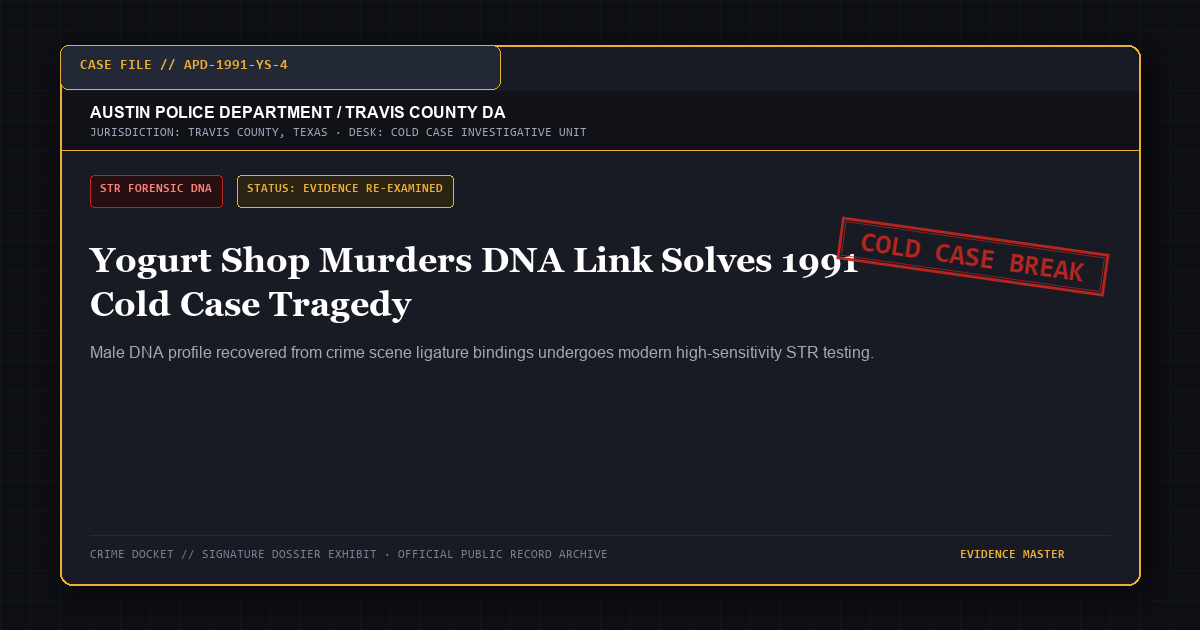 Yogurt Shop Murders DNA Link Solves 1998 Cold Cases